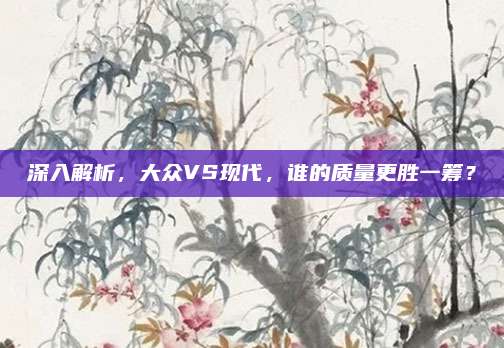 深入解析，大众VS现代，谁的质量更胜一筹？