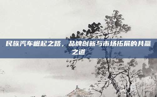 民族汽车崛起之路,品牌创新与市场拓展的共赢之道