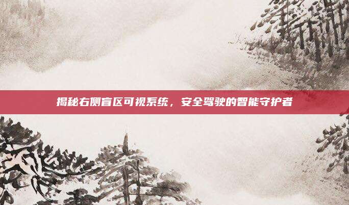 揭秘右侧盲区可视系统,安全驾驶的智能守护者