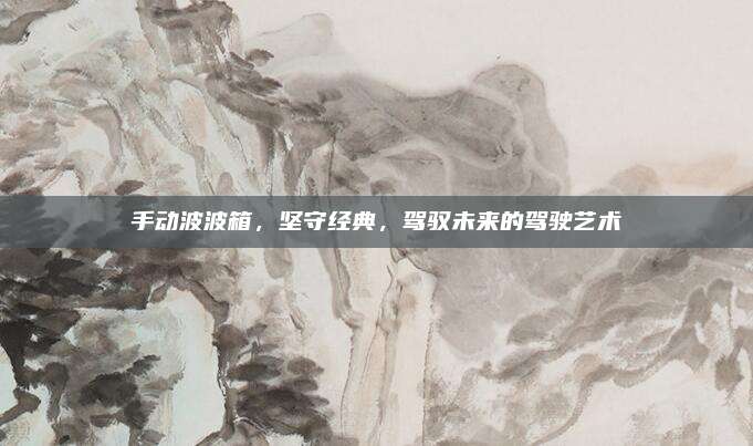 手动波波箱,坚守经典,驾驭未来的驾驶艺术
