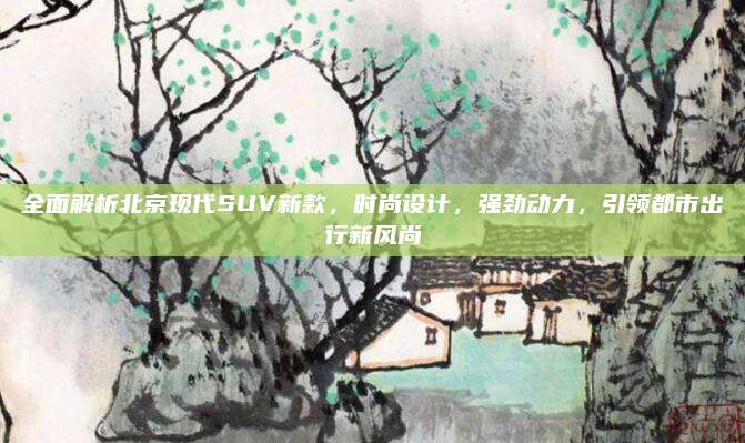 全面解析北京现代SUV新款,时尚设计,强劲动力,引领都市出行新风尚