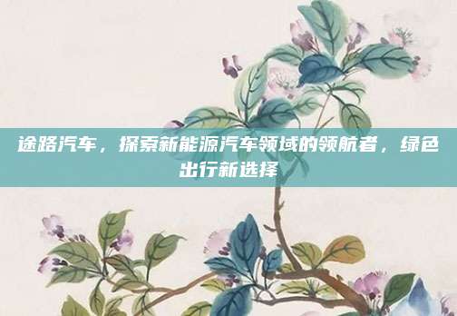 途路汽车,探索新能源汽车领域的领航者,绿色出行新选择