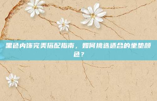 黑色内饰完美搭配指南，如何挑选适合的坐垫颜色？