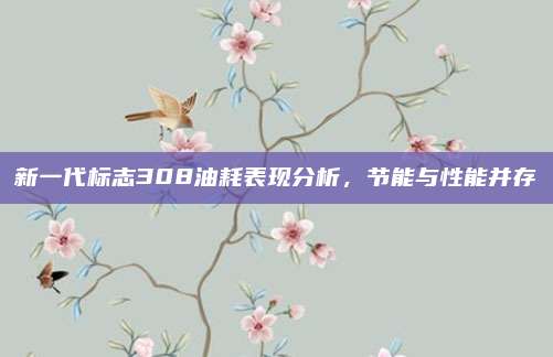 新一代标志308油耗表现分析,节能与性能并存