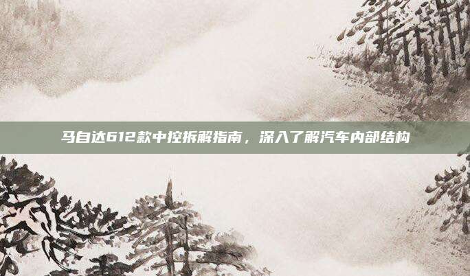 马自达612款中控拆解指南,深入了解汽车内部结构