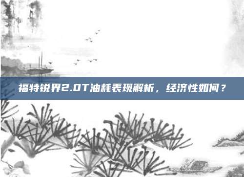 福特锐界2.0T油耗表现解析,经济性如何?