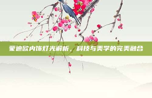 蒙迪欧内饰灯光解析,科技与美学的完美融合