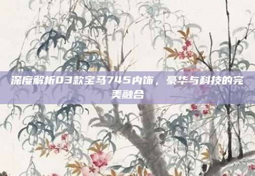 深度解析03款宝马745内饰,豪华与科技的完美融合