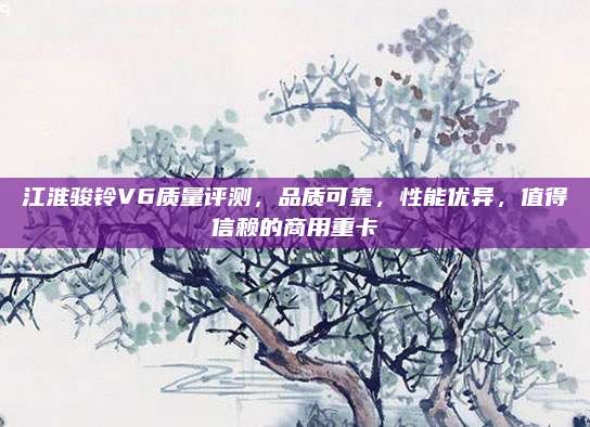 江淮骏铃V6质量评测,品质可靠,性能优异,值得信赖的商用重卡