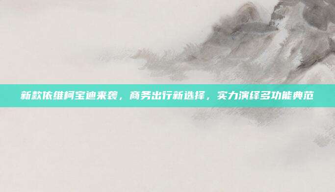 新款依维柯宝迪来袭,商务出行新选择,实力演绎多功能典范