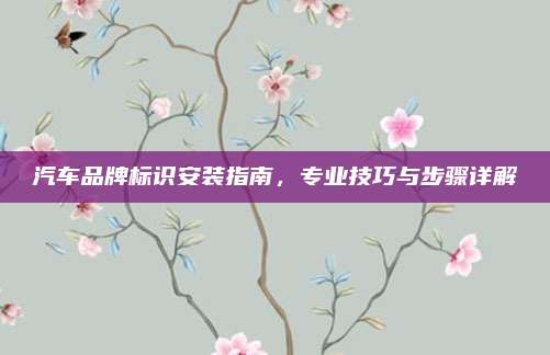汽车品牌标识安装指南，专业技巧与步骤详解