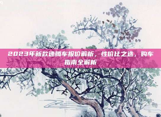2023年新款速腾车报价解析，性价比之选，购车指南全解析