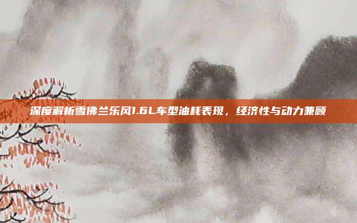 深度解析雪佛兰乐风1.6L车型油耗表现，经济性与动力兼顾