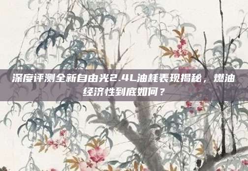 深度评测全新自由光2.4L油耗表现揭秘,燃油经济性到底如何?
