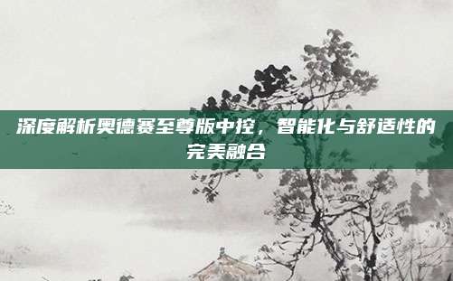 深度解析奥德赛至尊版中控,智能化与舒适性的完美融合