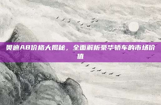 奥迪A8价格大揭秘,全面解析豪华轿车的市场价值