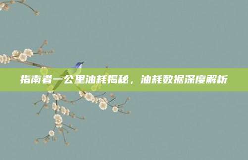 指南者一公里油耗揭秘,油耗数据深度解析