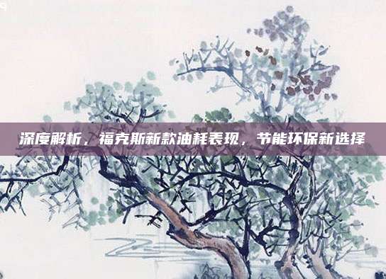 深度解析,福克斯新款油耗表现,节能环保新选择