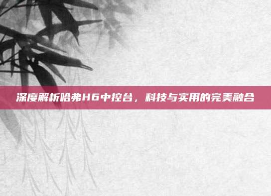 深度解析哈弗H6中控台,科技与实用的完美融合