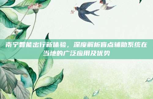 南宁智能出行新体验,深度解析盲点辅助系统在当地的广泛应用及优势
