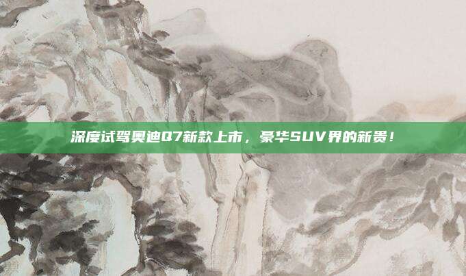 深度试驾奥迪Q7新款上市,豪华SUV界的新贵!
