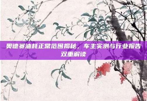 奥德赛油耗正常范围揭秘,车主实测与行业报告双重解读