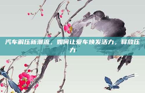 汽车解压新潮流,如何让爱车焕发活力,释放压力