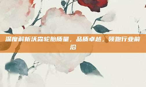 深度解析沃森轮胎质量，品质卓越，领跑行业前沿