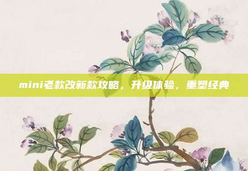 mini老款改新款攻略,升级体验,重塑经典