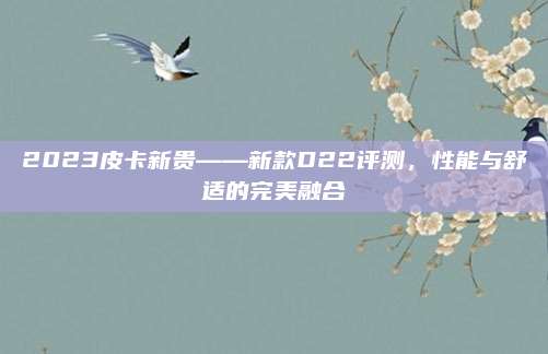 2023皮卡新贵——新款D22评测，性能与舒适的完美融合