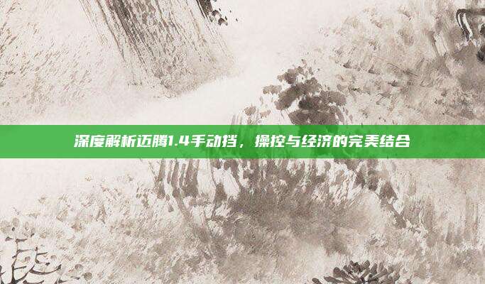 深度解析迈腾1.4手动挡,操控与经济的完美结合