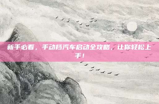 新手必看,手动档汽车启动全攻略,让你轻松上手!