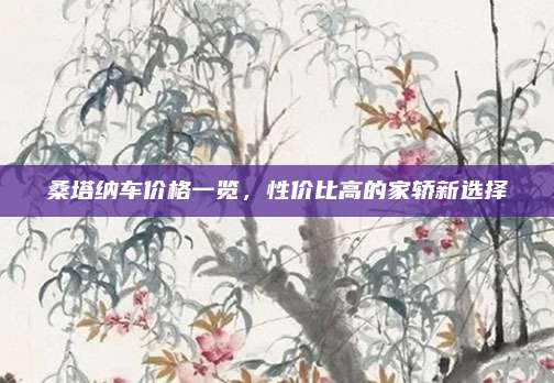 桑塔纳车价格一览,性价比高的家轿新选择