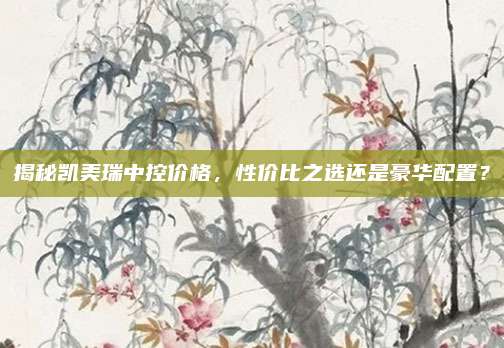 揭秘凯美瑞中控价格,性价比之选还是豪华配置?