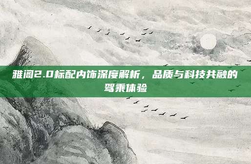 雅阁2.0标配内饰深度解析，品质与科技共融的驾乘体验