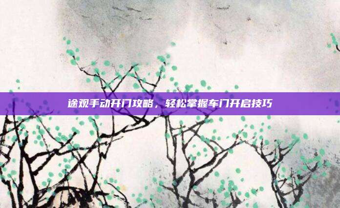 途观手动开门攻略,轻松掌握车门开启技巧