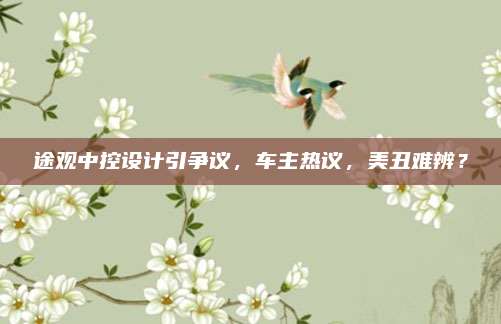 途观中控设计引争议，车主热议，美丑难辨？