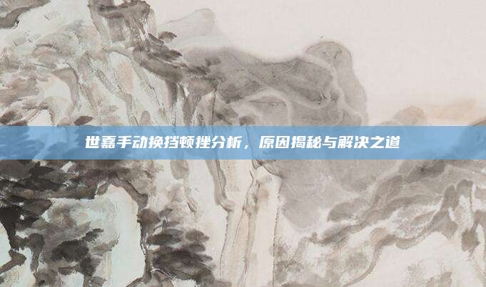 世嘉手动换挡顿挫分析，原因揭秘与解决之道
