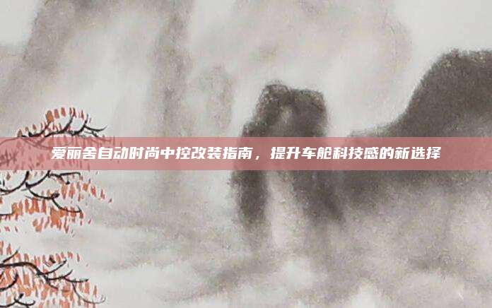 爱丽舍自动时尚中控改装指南，提升车舱科技感的新选择