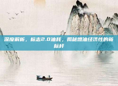 深度解析,标志2.0油耗,揭秘燃油经济性的新标杆