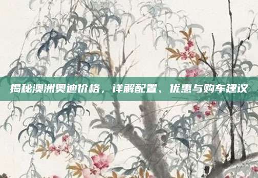 揭秘澳洲奥迪价格,详解配置、优惠与购车建议