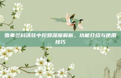 雪弗兰科沃兹中控频深度解析,功能介绍与使用技巧