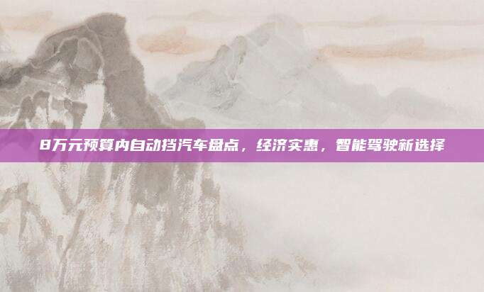 8万元预算内自动挡汽车盘点，经济实惠，智能驾驶新选择