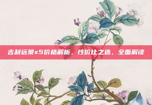 吉利远景x5价格解析,性价比之选,全面解读