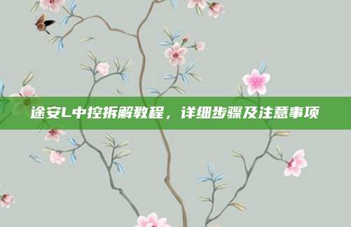 途安L中控拆解教程,详细步骤及注意事项