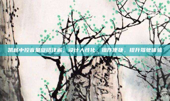 凯越中控音量旋钮详解,设计人性化,操作便捷,提升驾驶体验