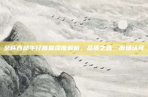 金杯西部牛仔质量深度解析，品质之选，市场认可