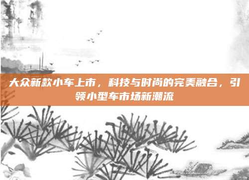 大众新款小车上市,科技与时尚的完美融合,引领小型车市场新潮流