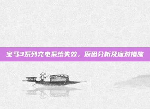 宝马3系列充电系统失效，原因分析及应对措施