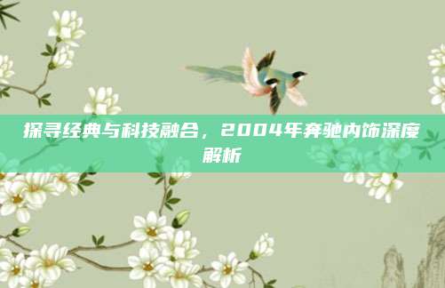 探寻经典与科技融合，2004年奔驰内饰深度解析